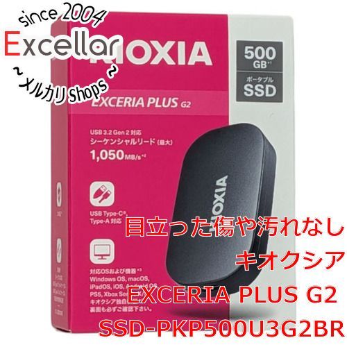 [bn:9] キオクシア　EXCERIA PLUS G2　SSD-PKP500U3G2BR　未使用 17,491円