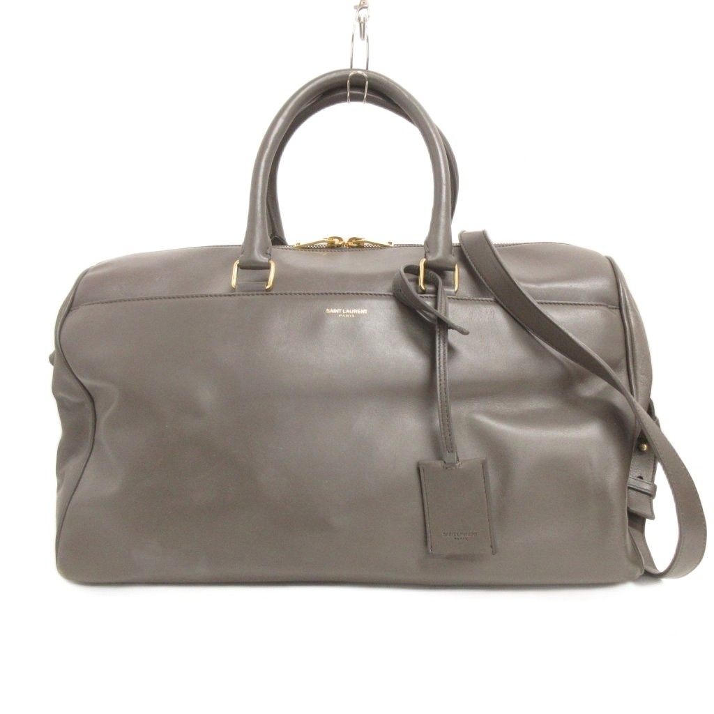 サンローラン パリ SAINT LAURENT PARIS クラシック ダッフル12 ボストンバッグ ショルダー 2WAY レザー 322050 グレー 18,130円