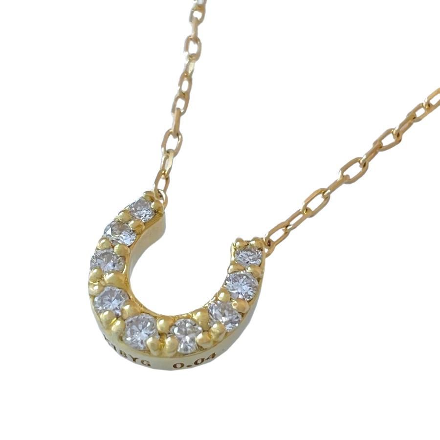 PONTE VECCHIO　diamond horseshoe necklace　PV　K18　YG 　ポンテヴェキオ　ネックレス　馬蹄　ホースシュー　ダイヤ　イエローゴールド 29,120円