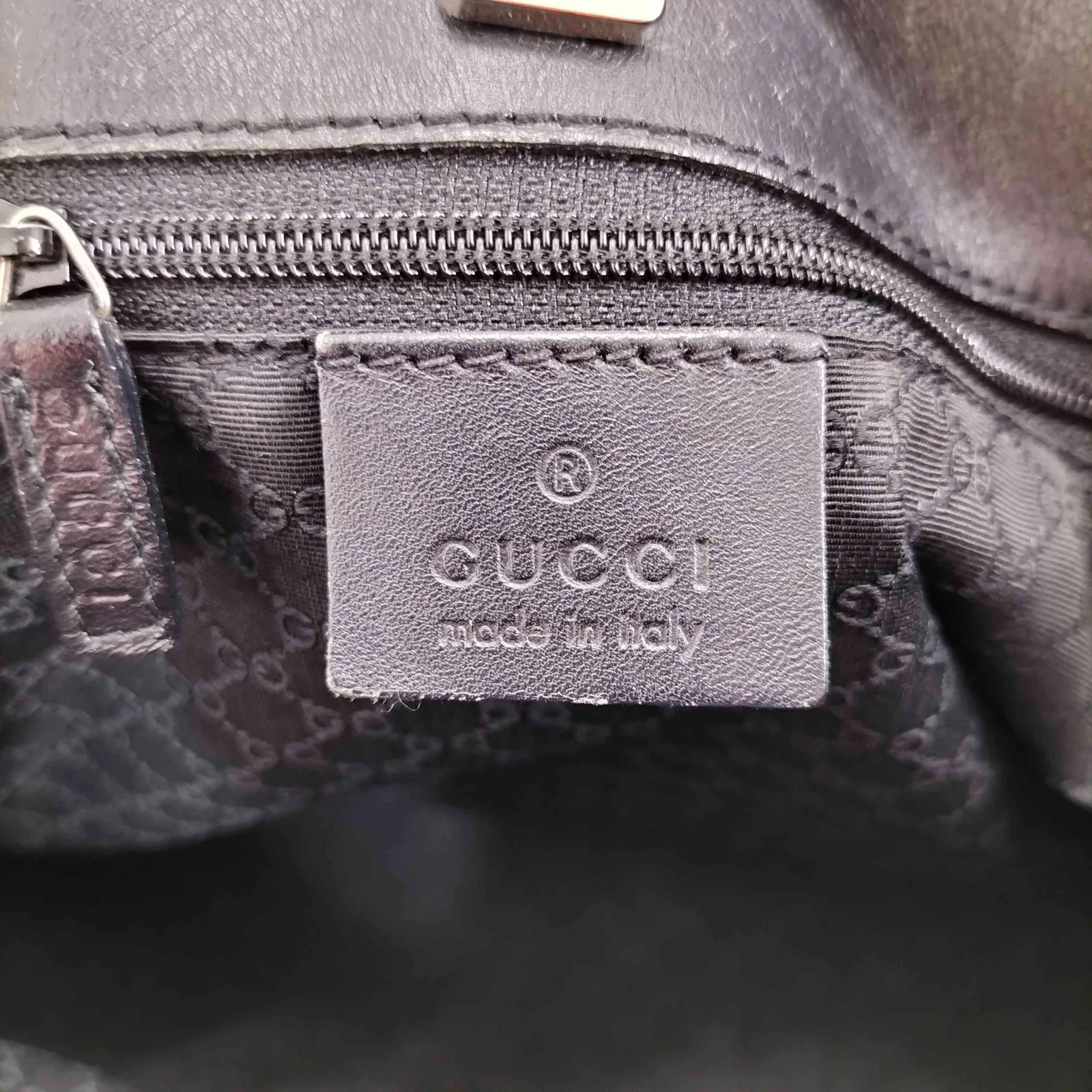 グッチ GUCCI シェリーライン デニム トートバッグ ハンドバッグ