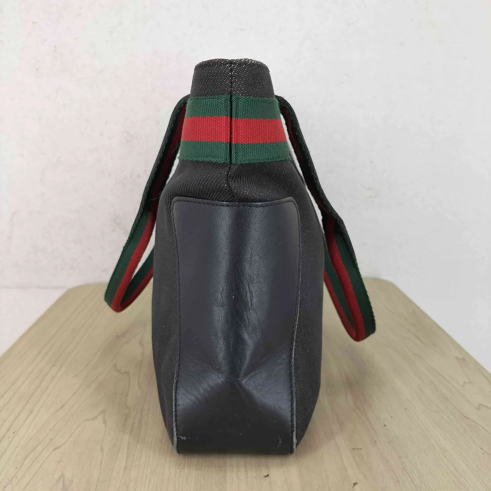 グッチ GUCCI シェリーライン デニム トートバッグ ハンドバッグ