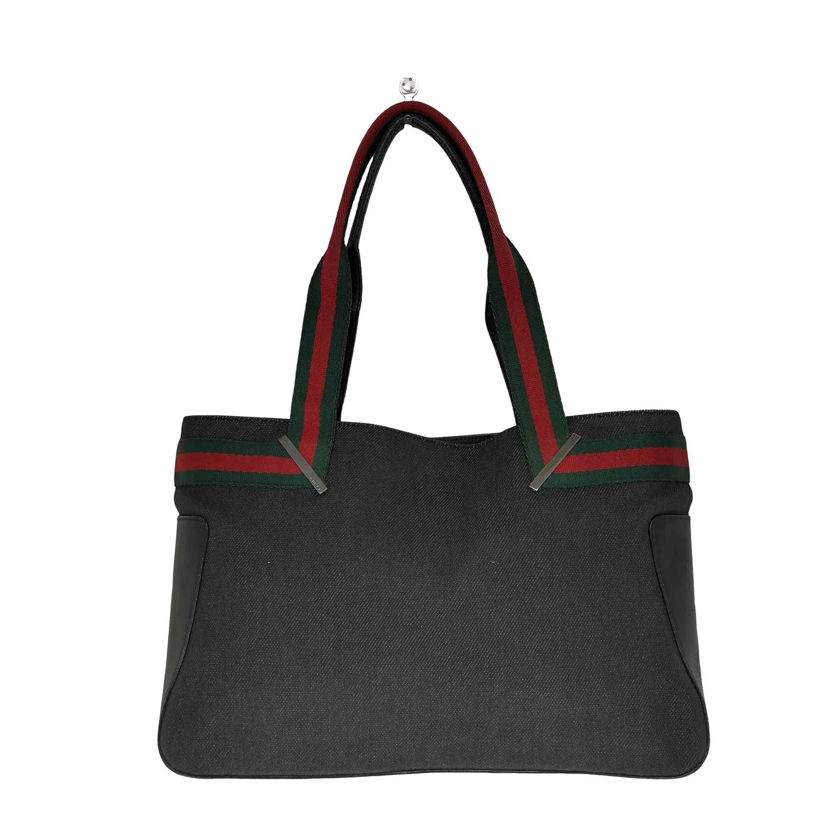 グッチ GUCCI シェリーライン デニム トートバッグ ハンドバッグ