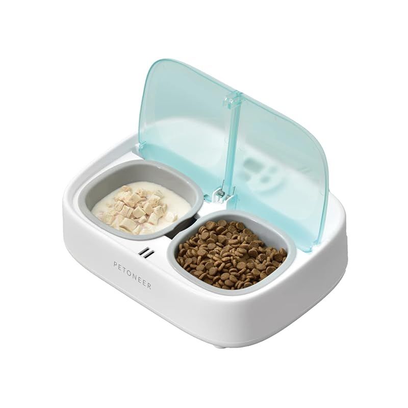 【新品】 Petoneer Two-Meal Feeder【トゥーミールフィーダー】 安心の国内サポート 付き PF003 ペット用 自動給餌器 ウェットフード対応 Bluetooth 犬猫お留守番対策 お手入れ簡単 自動餌やり機 ペット用品 保冷剤 1 6,619円