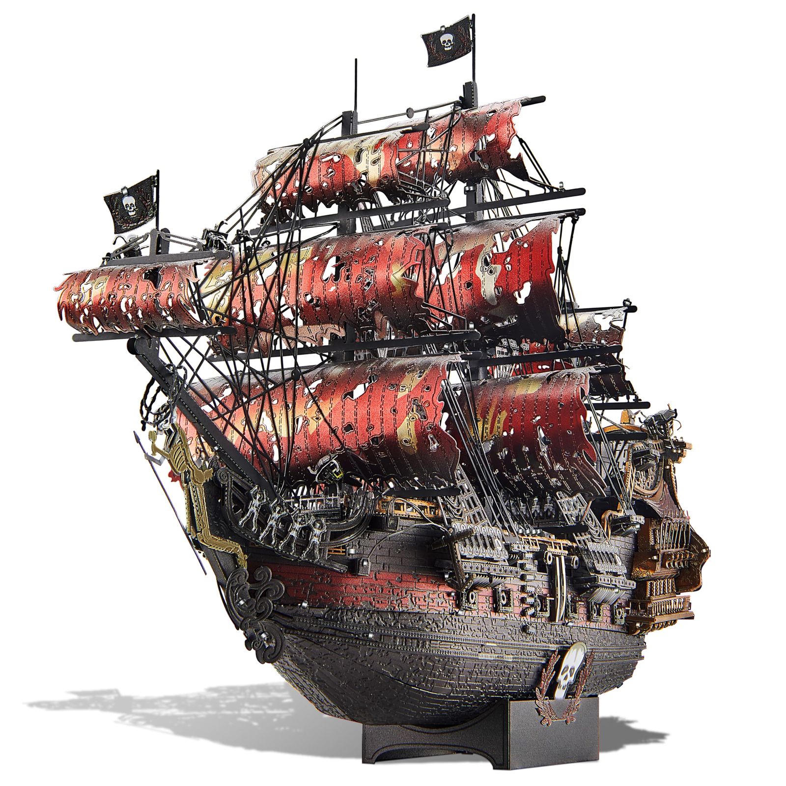 新品 Piececool(ピースクール) 立体パズル 金属製 アン女王の復讐号Ⅱ 帆船 海賊船 メタリックナノパズル 3dパズル 組み立て必要 接着剤不要 難易度5つ星 中級者 大人向け コレクション 置物