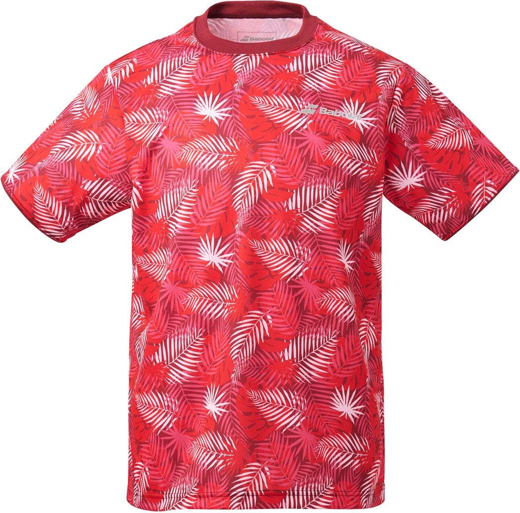 新品 バボラ (Babolat) SHORT SLEEVE SHIRT (ショートスリーブシャツ) メンズ レッド Lサイズ BTUQJA04 6,725円