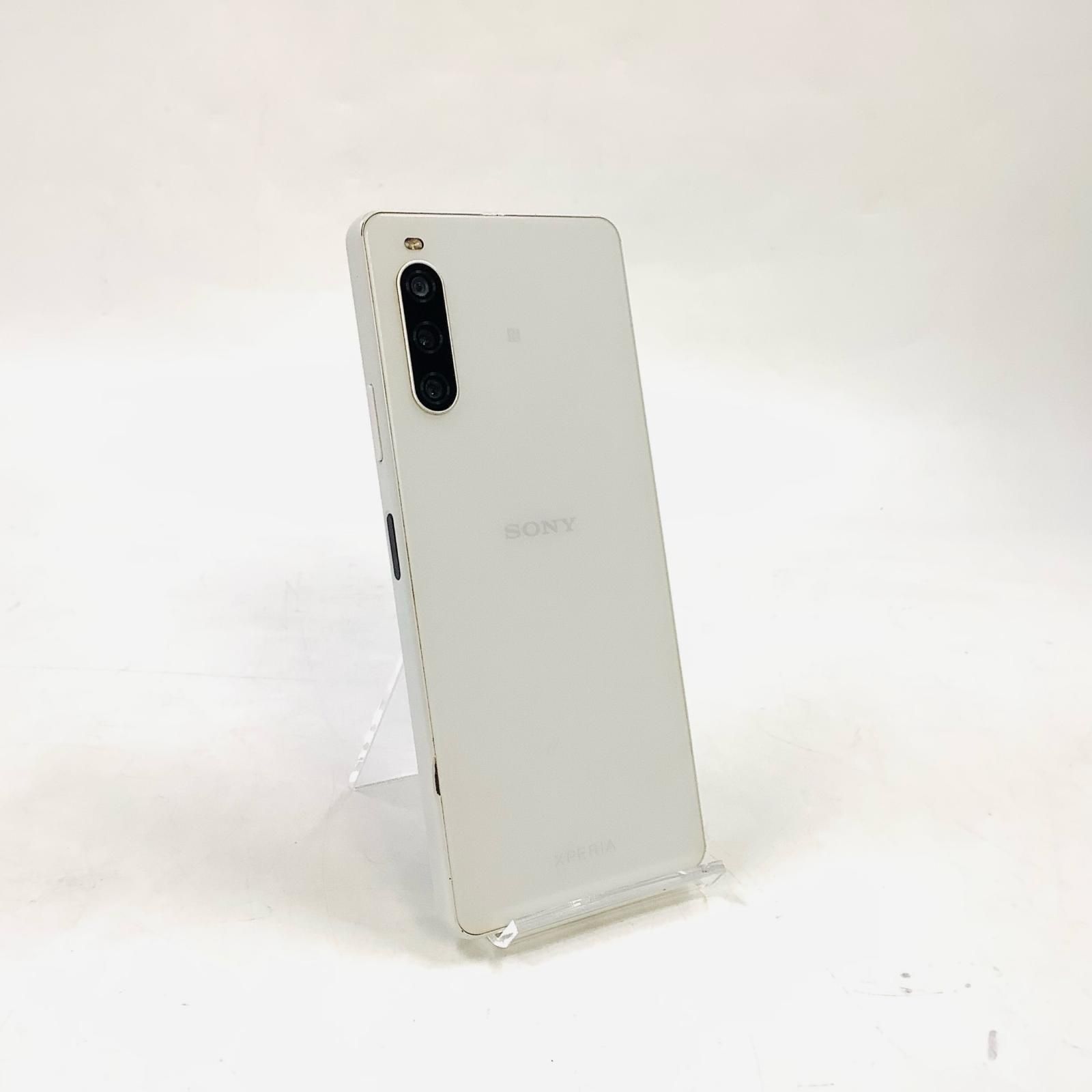 【全額返金保証】【最速発送】Sony Xperia 5 III 128GB ホワイト Softbank SIMフリー A202SO 白ロム 動作確認済