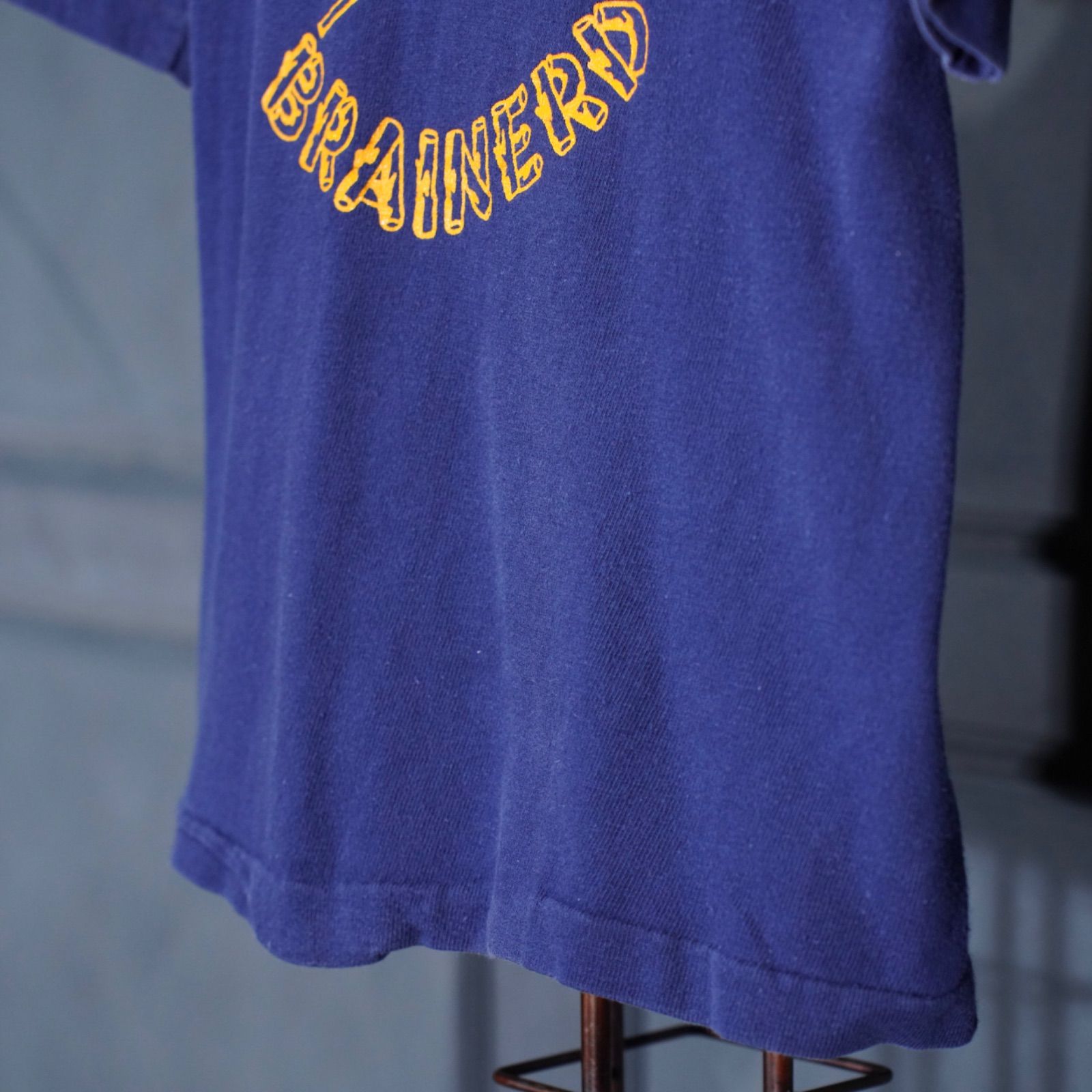 70's～80's USA VINTAGE champion LEGIONVILLE BRAINERD PRINT DESIGN FOOT BALL T SHIRT/70年代～80年代アメリカ古着チャンピオンバータグプリントデザインフットボールTシャツ