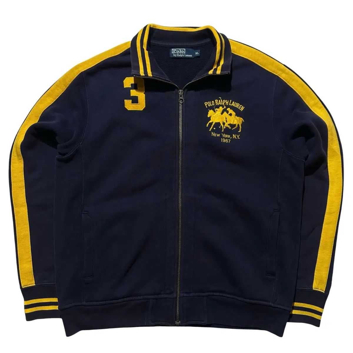 XL ポロ ラルフローレン ビックポニー サイドライン ジップアップ ジャケット ネイビー 17,530円