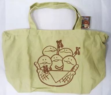 [Used] Bag (character) nameko platter (cream white) tote bag 2 “Osawari Detective Nameko Cultivation Kit”
