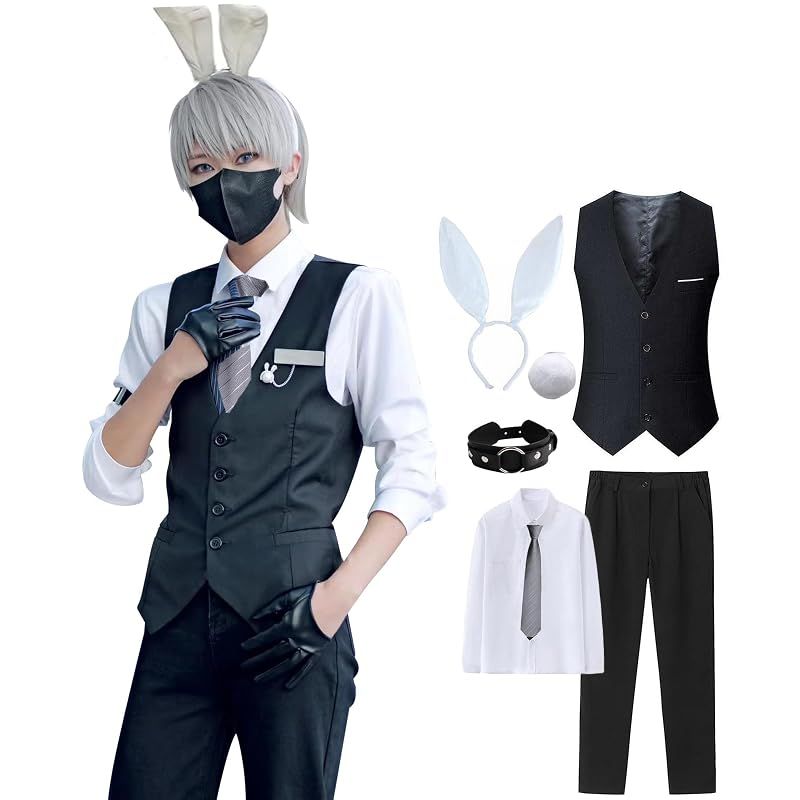 【新品】 [KALAOK] 執事 コスプレ衣装 cosplay 戦闘服 セット 制服 コスチューム イベント 変装 仮装 アニメ風 black 3XL 7,926円