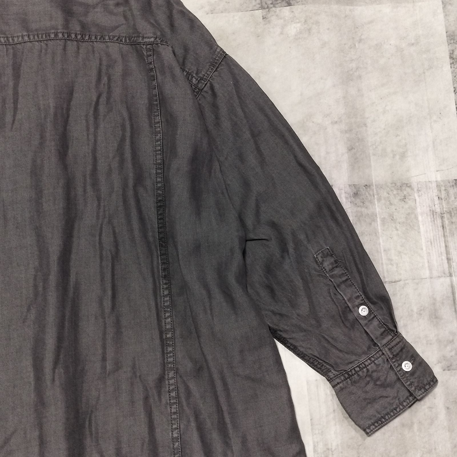 未使用品・タグ付き】Healthy denim ビックシャツワンピース Almond 