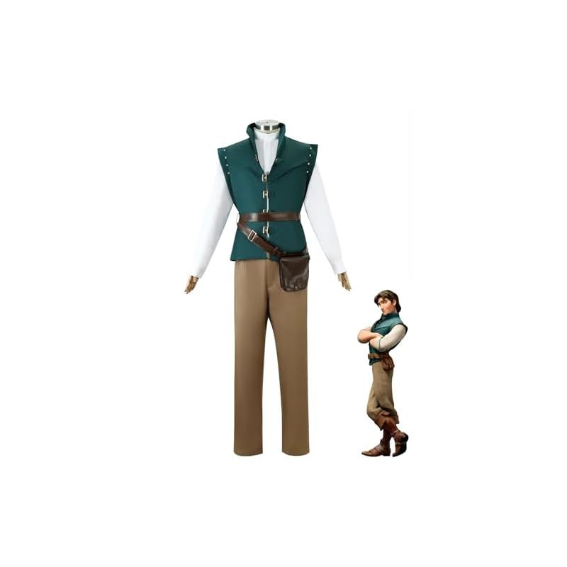 【新品】 [SCLYX] 塔の上のラプンツェル フリンライダーコスプレ衣装 子供 カッコいい ハロウィンコスプレ 幼稚園コスプレ 男の子 可愛い ハロウィンコスチューム キッズコスチューム イベント仮装＃23091 (子供, 身長150cm)