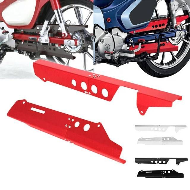 ホンダ C125 スーパーカブ 2018 - 21-2024 用 ミ製リアチェーンガード ヘルカバーセット