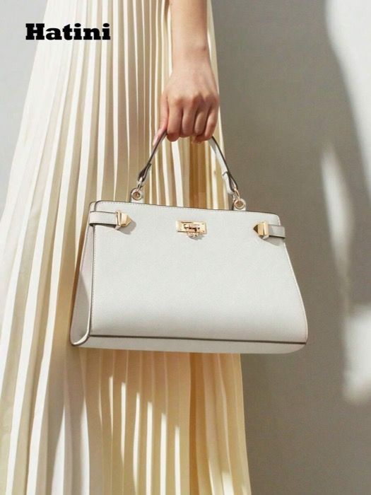 バッグ レディース ハンドバッグ ニッチデザイン ファッショナブルなハンドバッグ、多用途オレンジ大容量スクエアバッグ、ビーガンレザーショルダーバッグ&クロスボディバッグ、取り外し可能なストラップ。通勤に便利な女性用バッグ、仕事、通勤、デート、ショッピング