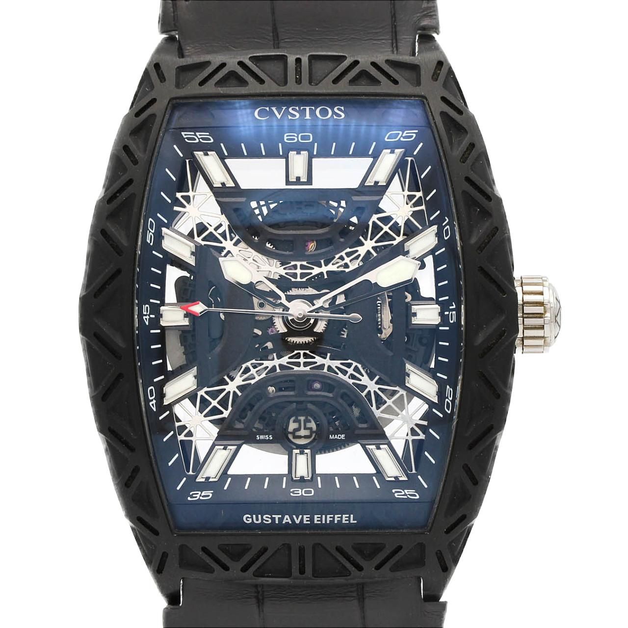 【ノーメンテナンス還元価格】クストス チャレンジギュスターヴエッフェル PVD LIMITED CVT-EIFFEL-CPTT BST SS 自動巻 275,670円