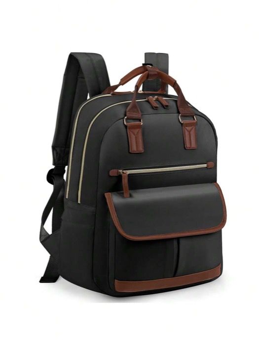 バッグ メンズ バックパック リュック 15.6インチ ノートパソコン用バックパック、ユニセックス 多機能 防水 充電ポート付き、大容量 旅行、仕事、学校、スポーツに適し、防盗、ブラック