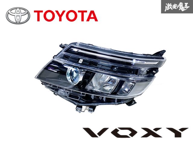 【点灯OK】トヨタ 純正 ZRR80W ZRR85W ZWR80W ヴォクシー 前期 LED ヘッドライト レンズ 左 左側 助手席側 ICHIKOH 28-229 L 即納