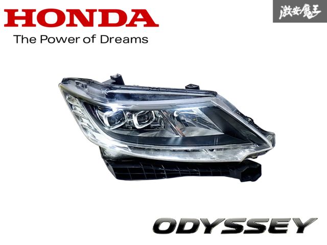 【点灯OK】ホンダ 純正 RC1 RC2 RC4 オデッセイ 前期 中期 LED ヘッドライト レンズ 右 右側 運転席側 KOITO 100-18076 J0 即納