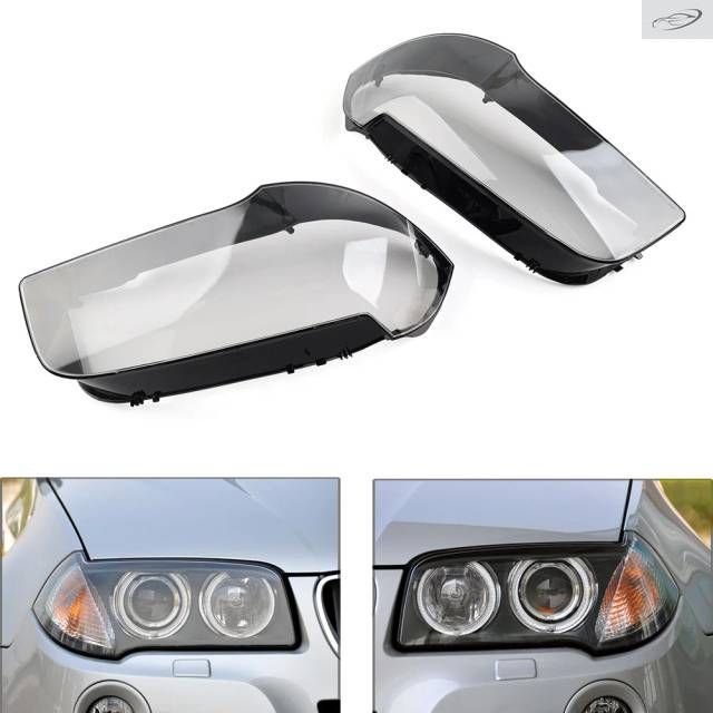 BMW X3 E83 2004-2010用ヘッドライトレンズカバー ヘッドランプシェル クリアランプシェード