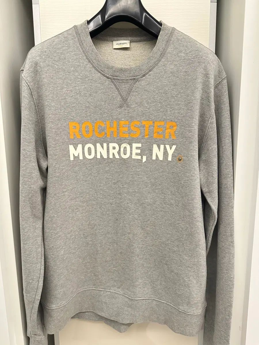 ジルスチュアート NEW YORK グレー スウェット ローチェスター プリンティング