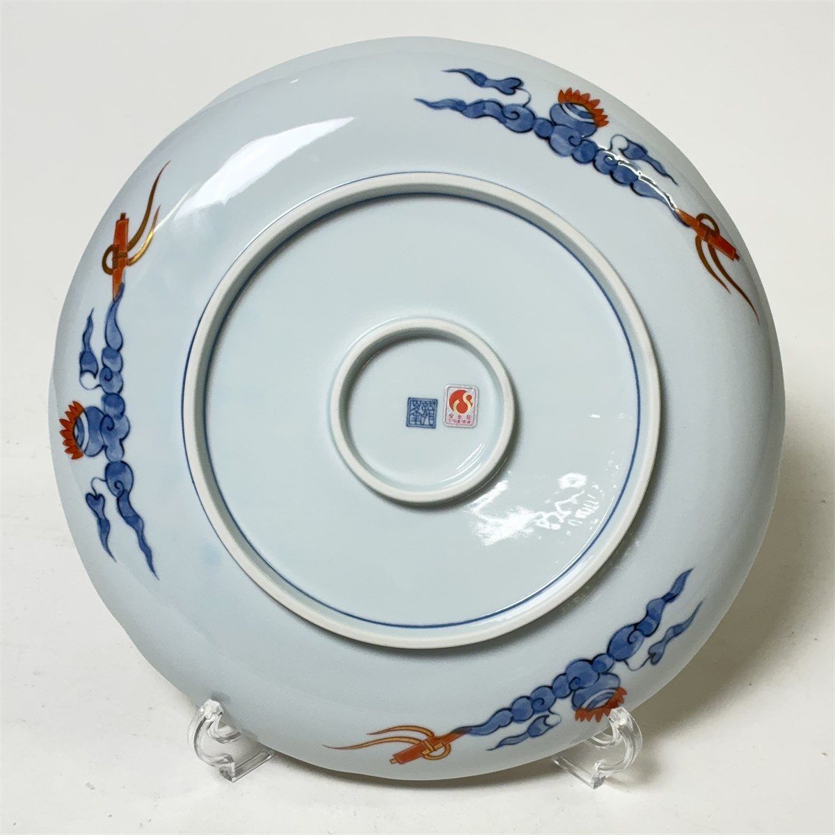 三洋陶器 龍峰窯 染錦金彩四君子 三洋陶器 龍峯窯 染錦金彩 四君子 大皿 2枚 飾り皿 和食器 31.5cm 416