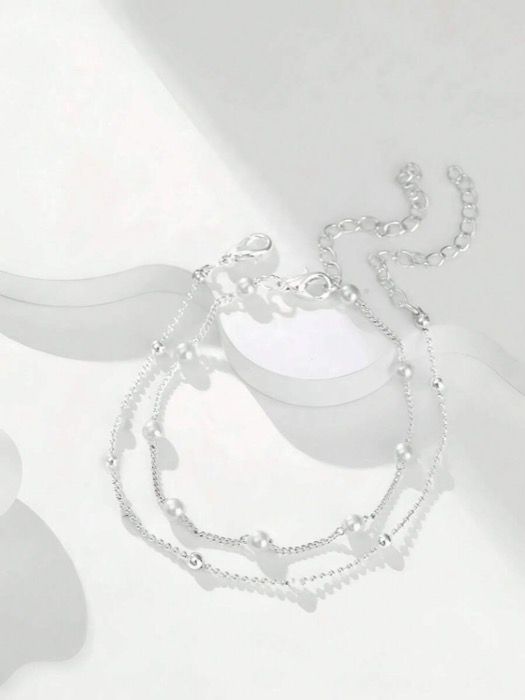 ブレスレット ジュエリー レディース セット 2個 シンプル優雅な ブレスレット女性用、バーサタイル(の数はランダムで選択されます) thumbnail 3