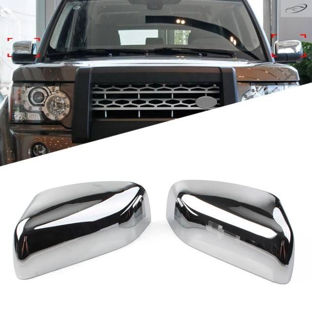 ランドローバーLR4LR2フリーランダー2レンジローバースポーツ用クローム製サイドカバーキャップ1組