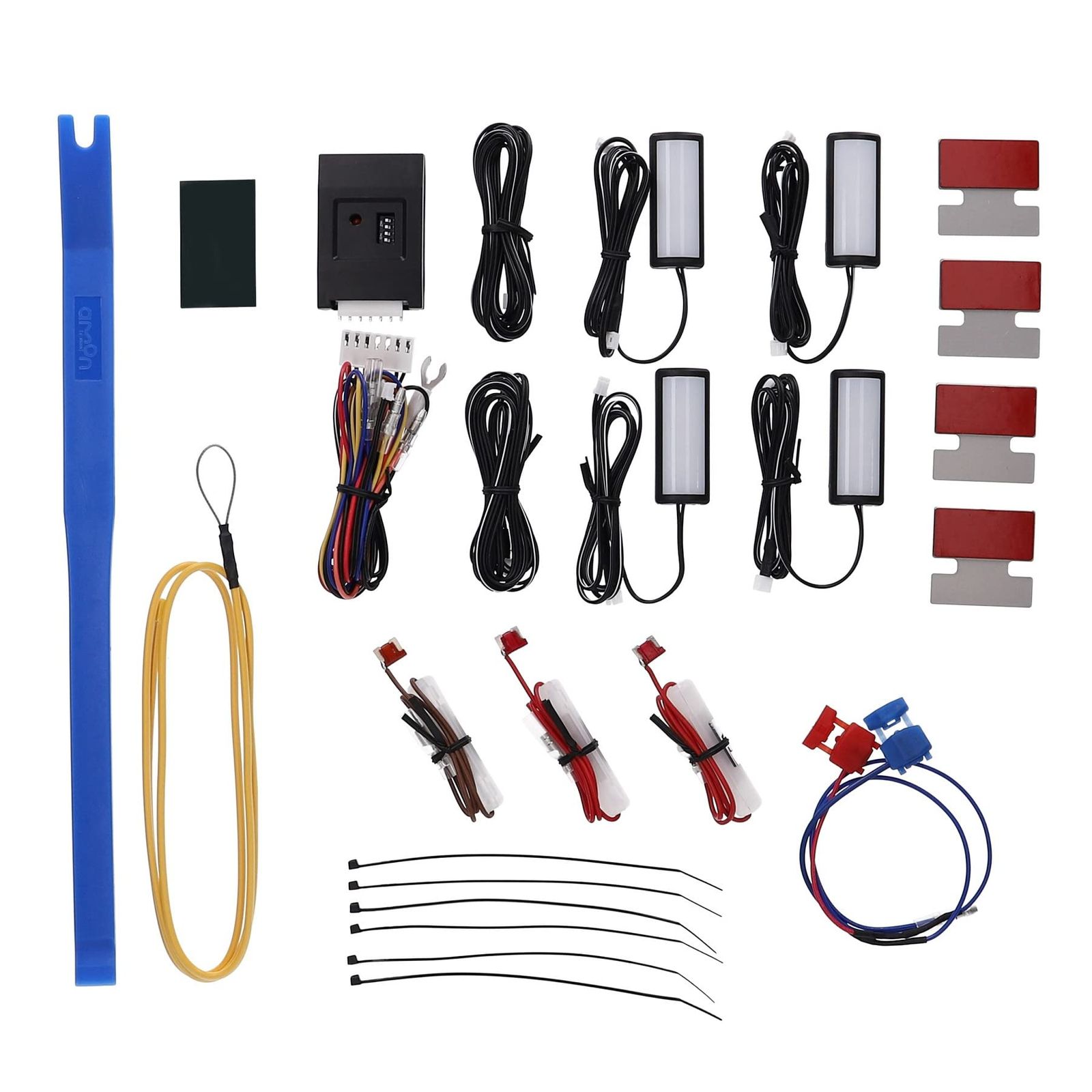 N◆【エーモンオンライン限定】ハイエース（TRH200）/レジアスエース（KDH200）専用LEDフットライトキット 前後席用 ウォームホワイト FD204