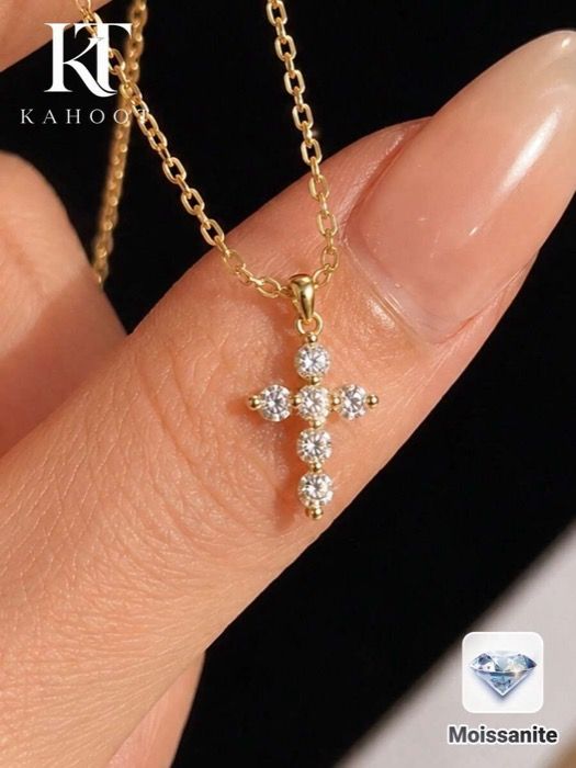 ジュエリー レディース ネックレス ペンダントネックレス ユニセックス イースターネックレス、クラシッククロス 0.6付き、パーティーや集まりに適しています