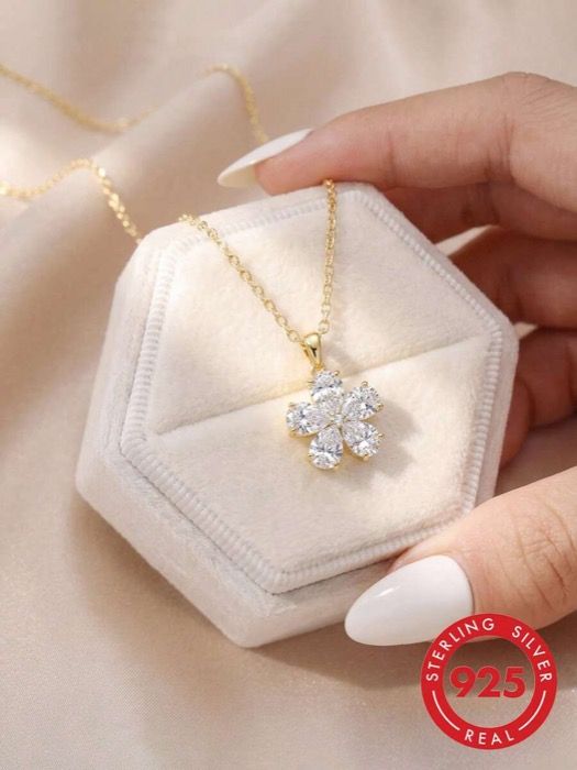 ジュエリー レディース ネックレス ペンダントネックレス フラワーペンダントネックレス、女性の日常使いに便利なジュエリー、彼女、妻、母親へのギフト、誕生日、記念日 7,554円