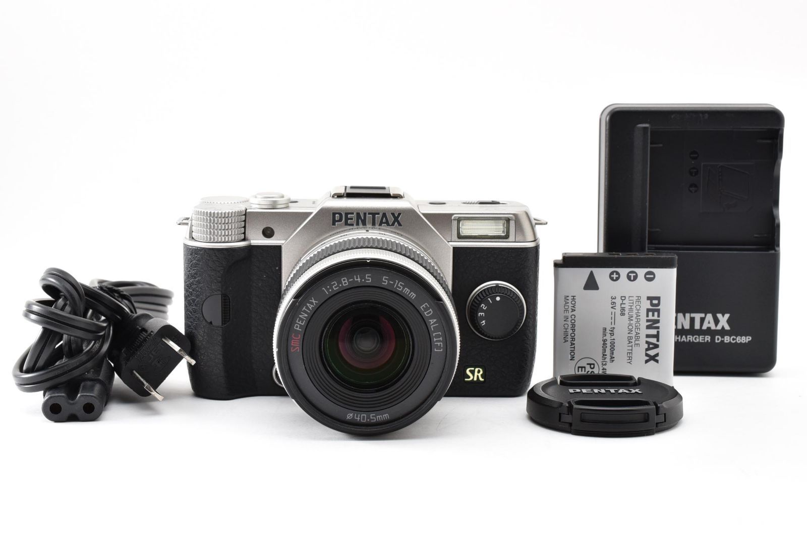 Superb Pentax PENTAX Q7 Zoom Lens Kit Silver “1417 Shots, Battery and Charger Included” Complete Item #A607207