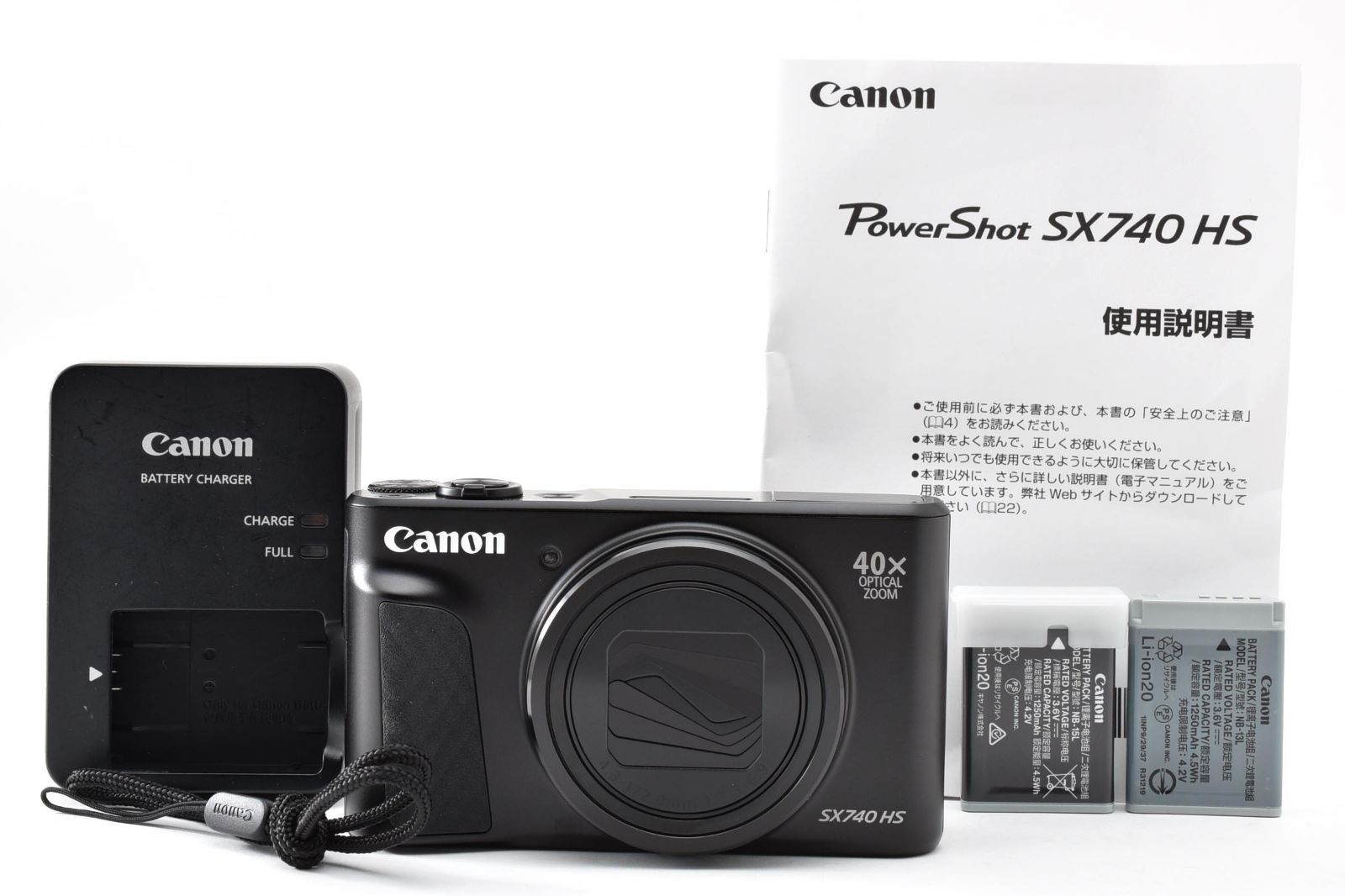★新品級★ キヤノン Canon PowerShot SX740 HS ブラック 《付属品多数！》★完動品★ #A607209