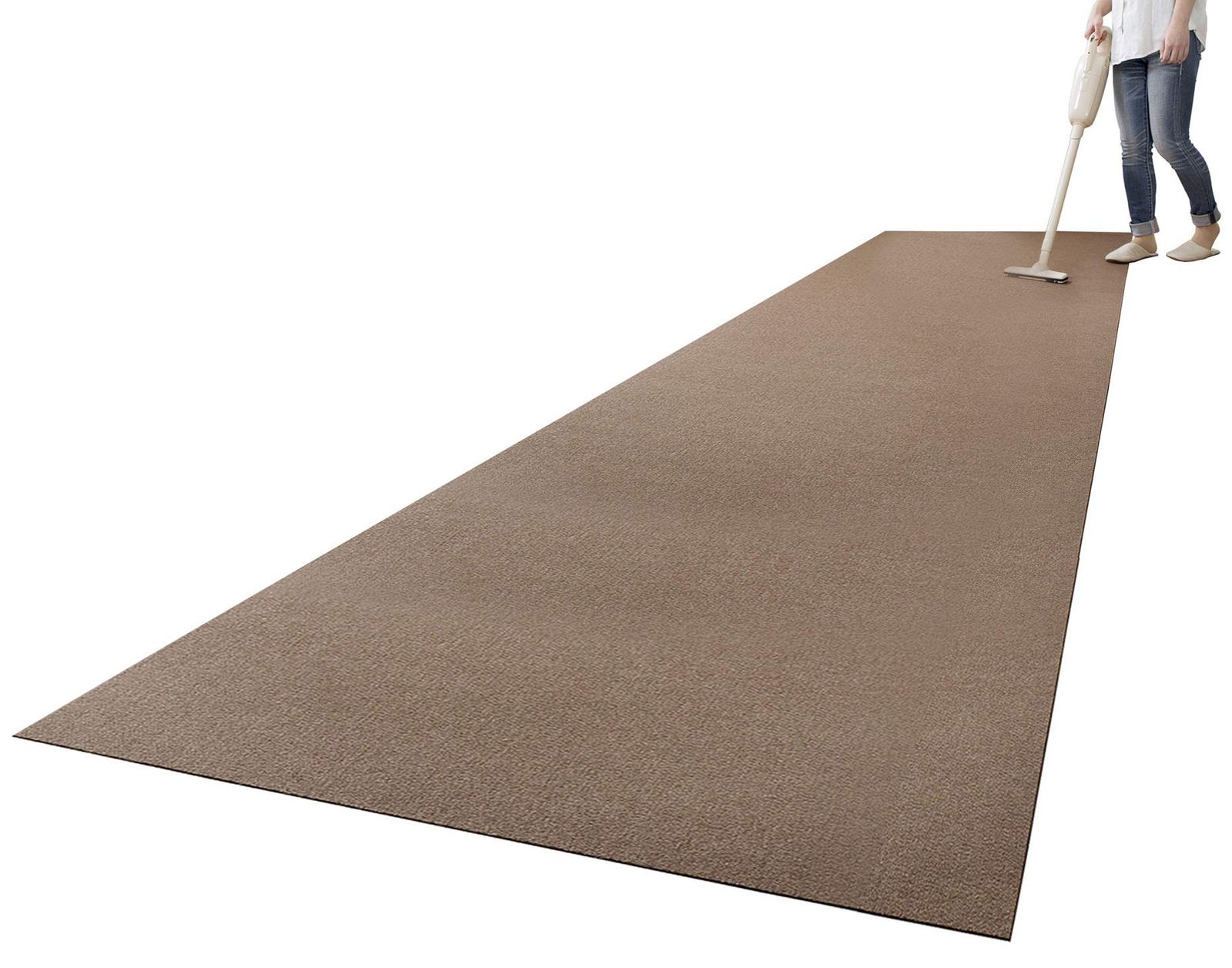 新品 サンコー キッチンマット ずれない 台所マット ロング 90×300cm ブラウン【日本製 撥水 消臭 洗える】おくだけ吸着 KO-57