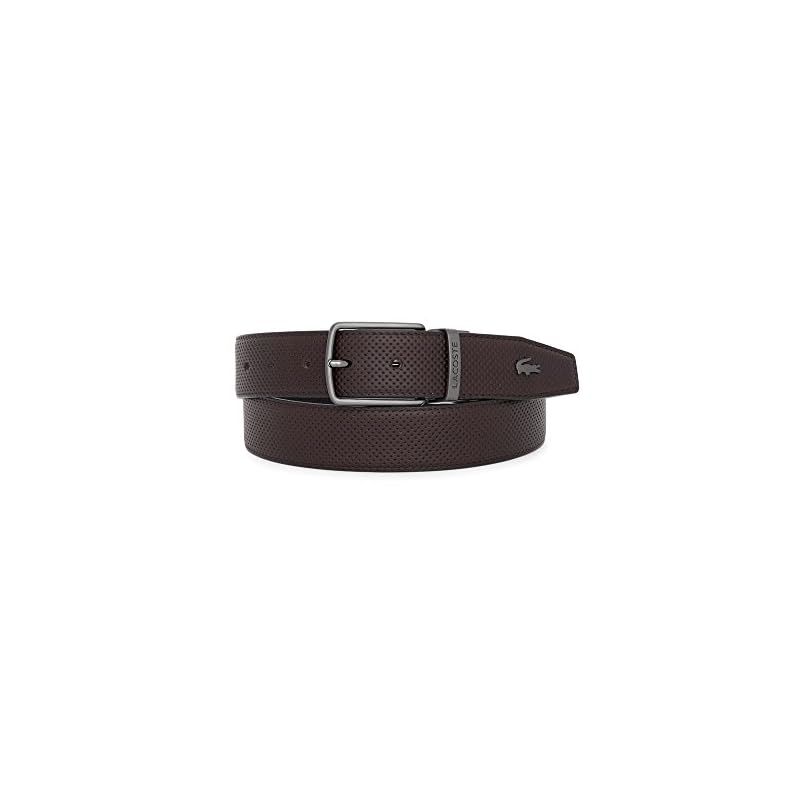 【新品】 [Lacoste] [ラコステ] ベルト メンズ 本革 80080 【02】チョコ