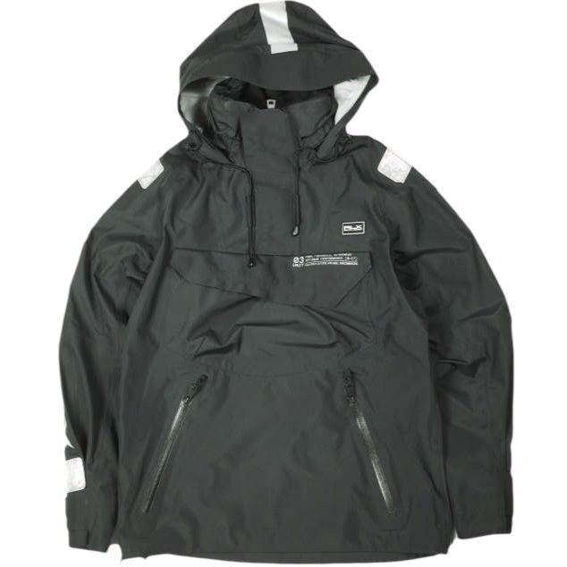 RLX Ralph Lauren ラルフローレン Water-repellent Patterson Pullover Jacket ウォーターリペラント パターソン プルオーバージャケット S BLACK マウンテンパーカー 定価163,900円