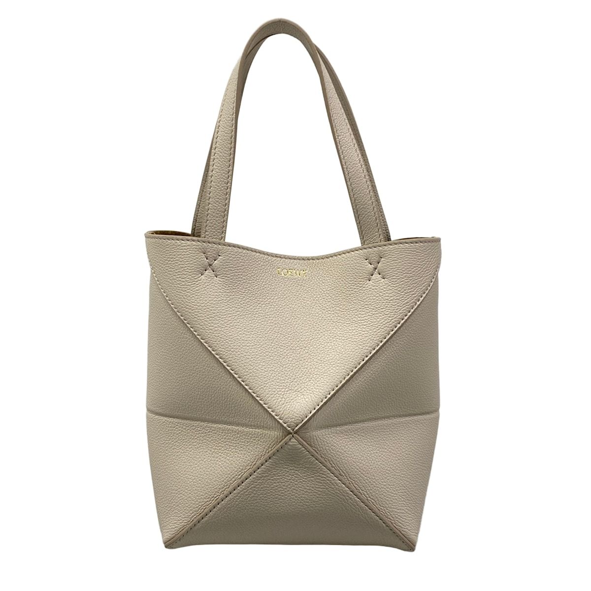 LOEWE(ロエベ) トートバッグ美品 パズルフォルド トート ミニ A779V25X19 ライトグレー 126,050円