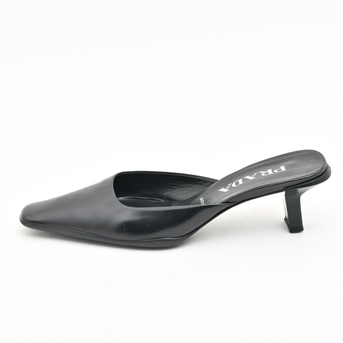 PRADA(プラダ) ミュール 37 1/2 レディース - 黒 レザー 13,098円