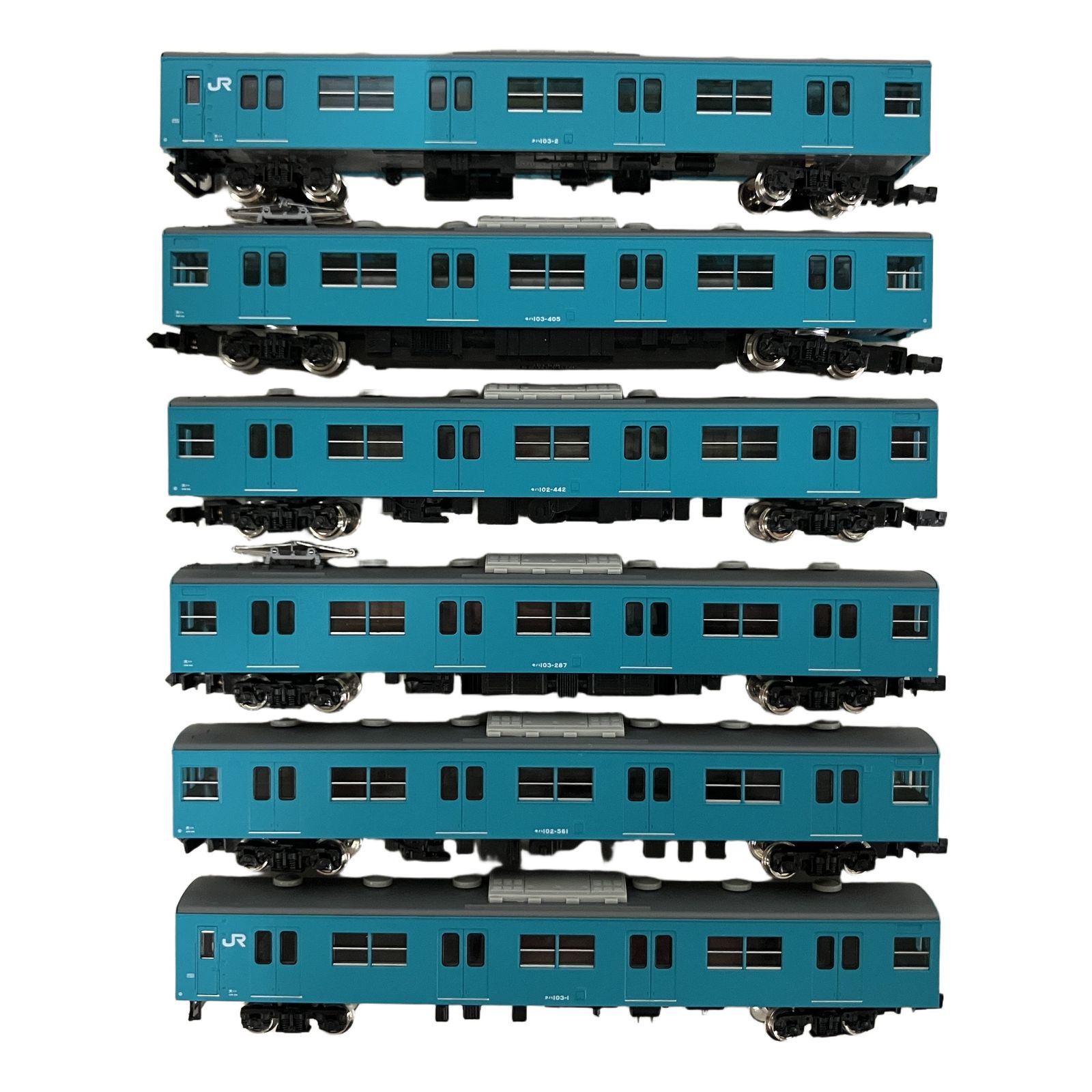 GREEN MAX 4735 JR103系関西形 混色・混成 K603編成 6両セット Nゲージ 鉄道模型 中古 B11532256