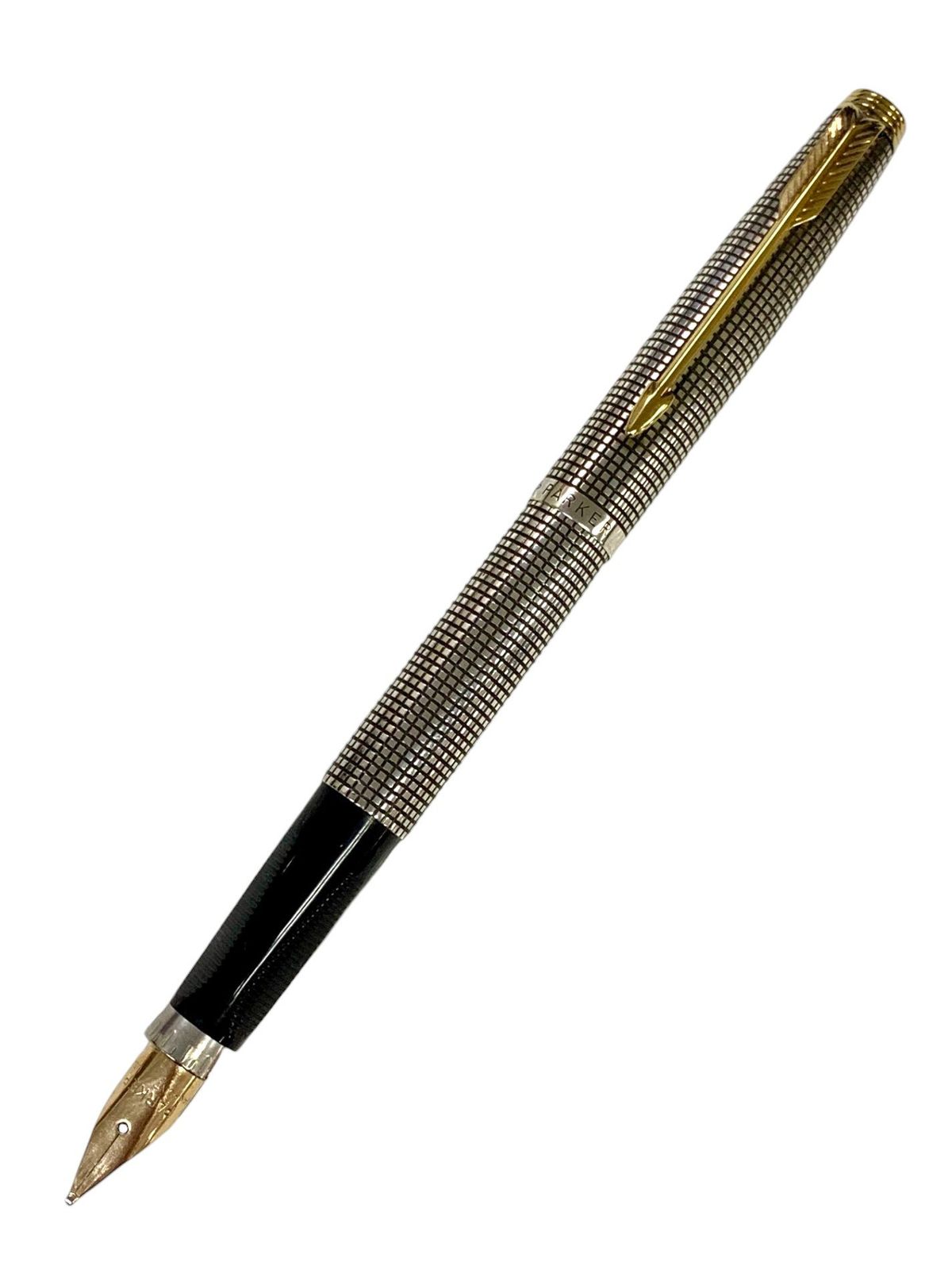 パーカー 万年筆 #75 スターリングシルバー シズレ シルバー B 14K ITE8DVF1XJMK