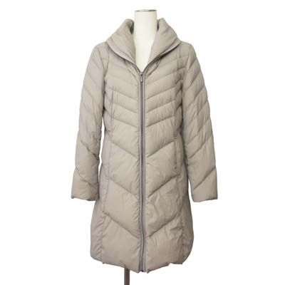 ハッシュパピー Hush Puppies ダウンコート ショールカラー ナイロン L ベージュ