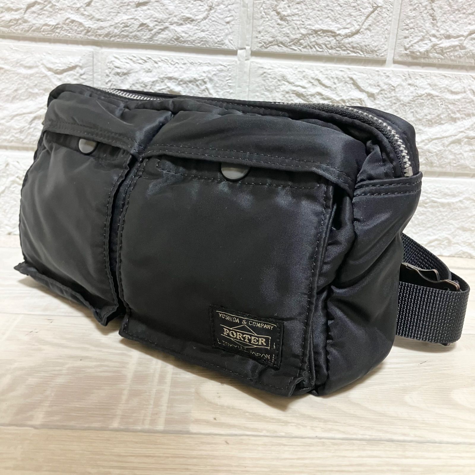 美品】PORTER ポーター tanker タンカー ボディバッグ ブラック 