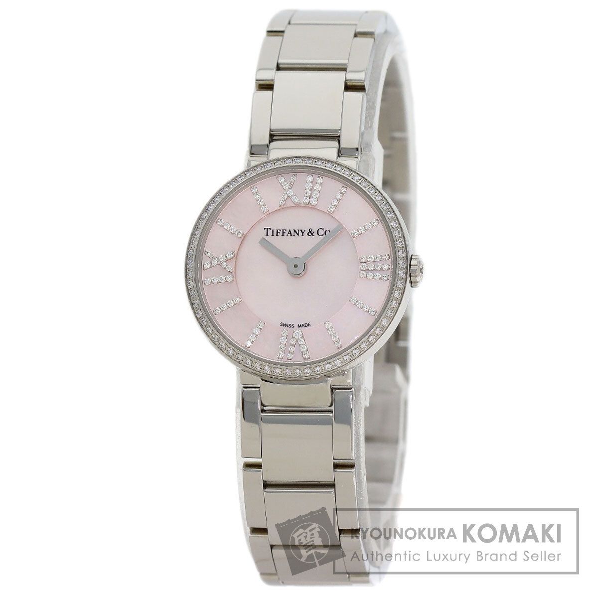TIFFANY&Co. ティファニー アトラス 2ハンド ダイヤモンド 腕時計 SS SS レディース [中古] 167,475円