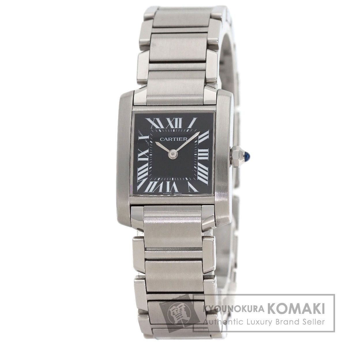 CARTIER カルティエ W51026Q3 タンクフランセーズ SM アジア限定 腕時計 SS SS レディース [中古]