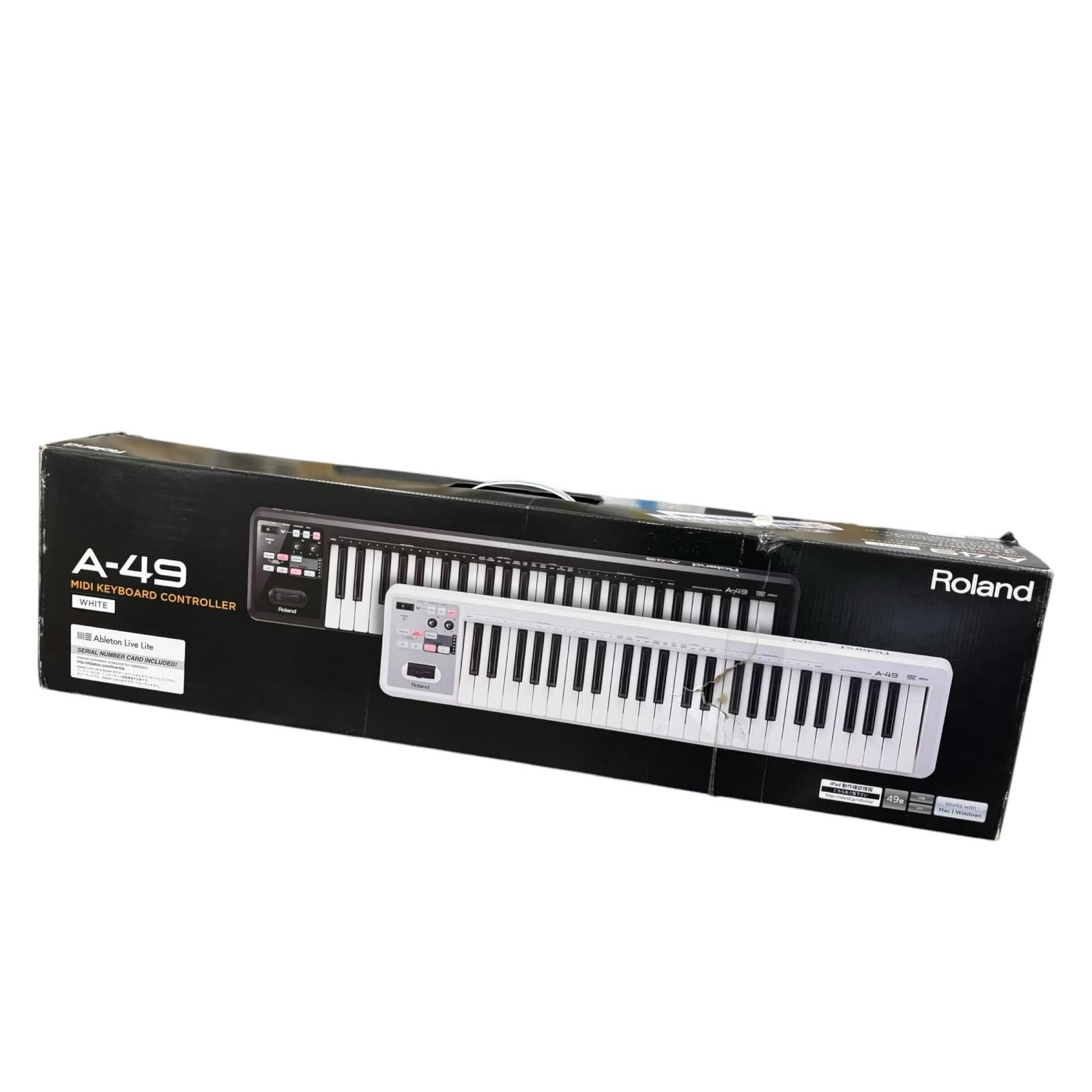 SG00001 Roland ローランド MIDIキーボード・コントローラー A-49 ホワイト