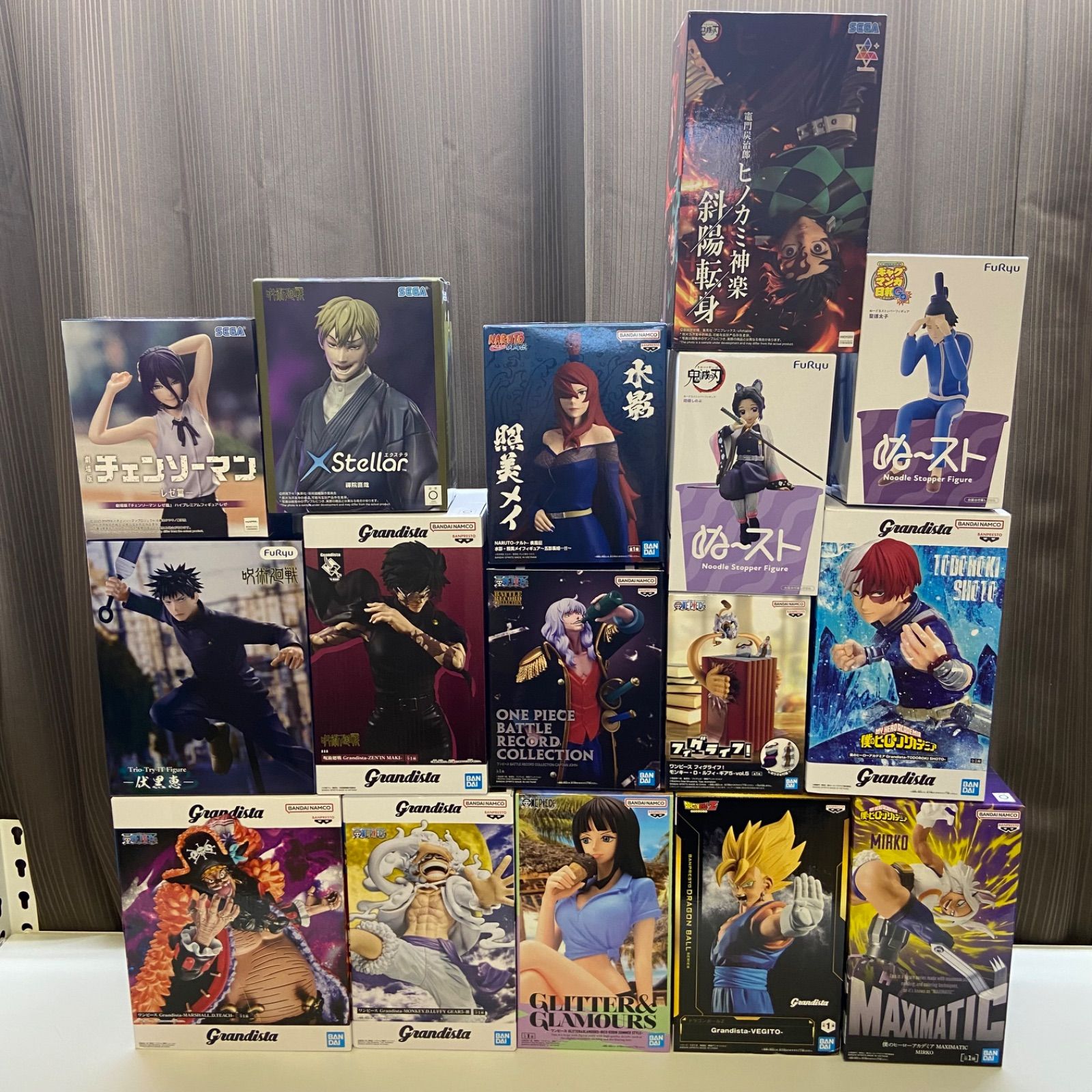 Jump Figure Summary 16 Piece: Dragon Ball Demon Slayer: Chainsaw Man Gag Manga Hiyori and Other Prizes (ME28-5181)