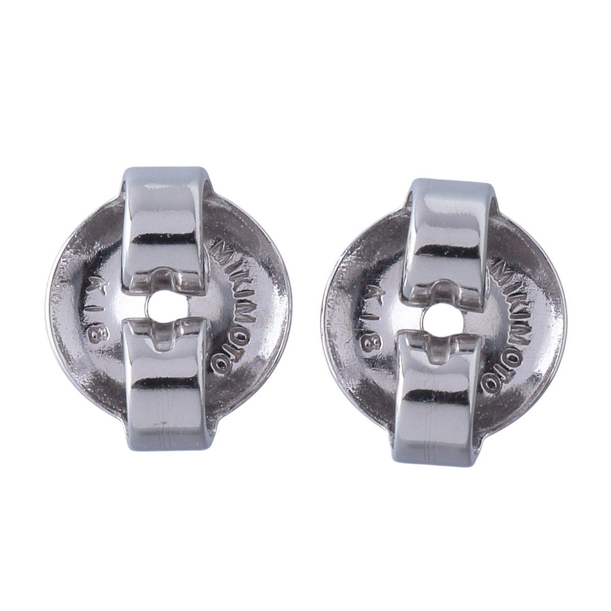 ミキモト パール ピアス アコヤパール6.0mm K18WG 新品仕上げ済