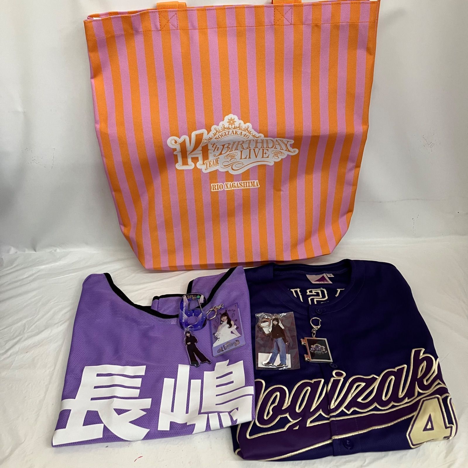 乃木坂46 長嶋凛桜 ベースボールシャツ2025 アクリルキーホルダー ビブス グッズまとめ NL8629 f115