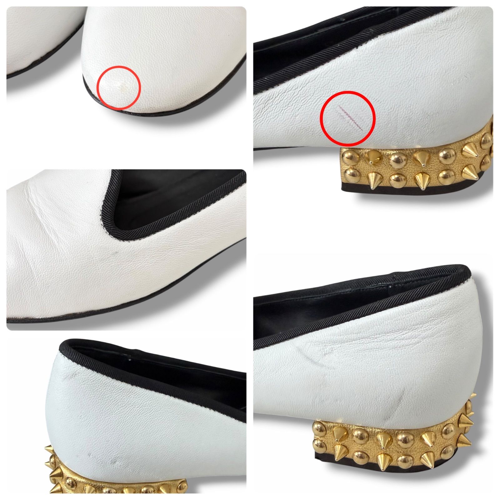 GIUSEPPE ZANOTTI ジュゼッペザノッティ レディース ホワイト 白 35.5