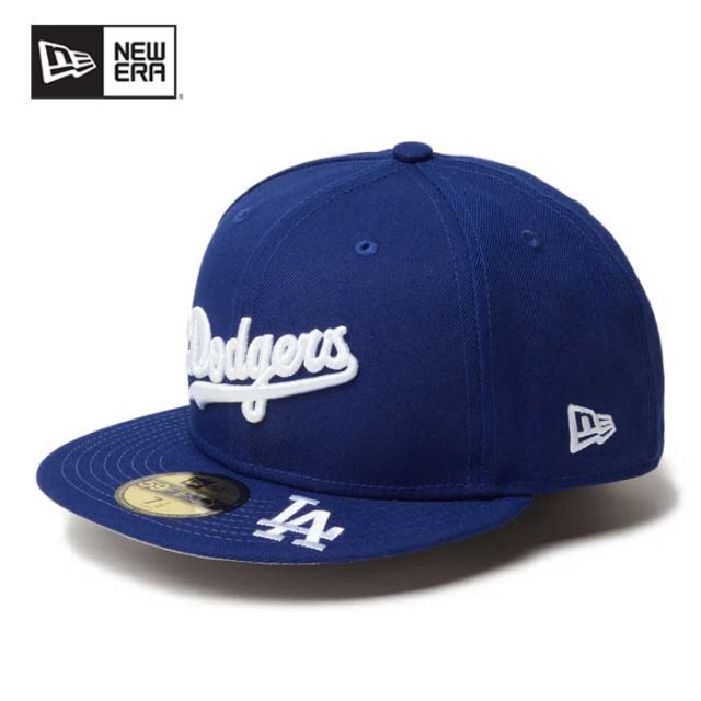 [신상품] 뉴에라 캡 남녀공용 뉴에라 5950 MLB 바이저 로고 다저스 LA 베이스볼 캡 시즌 오프너 도쿄 (241128)