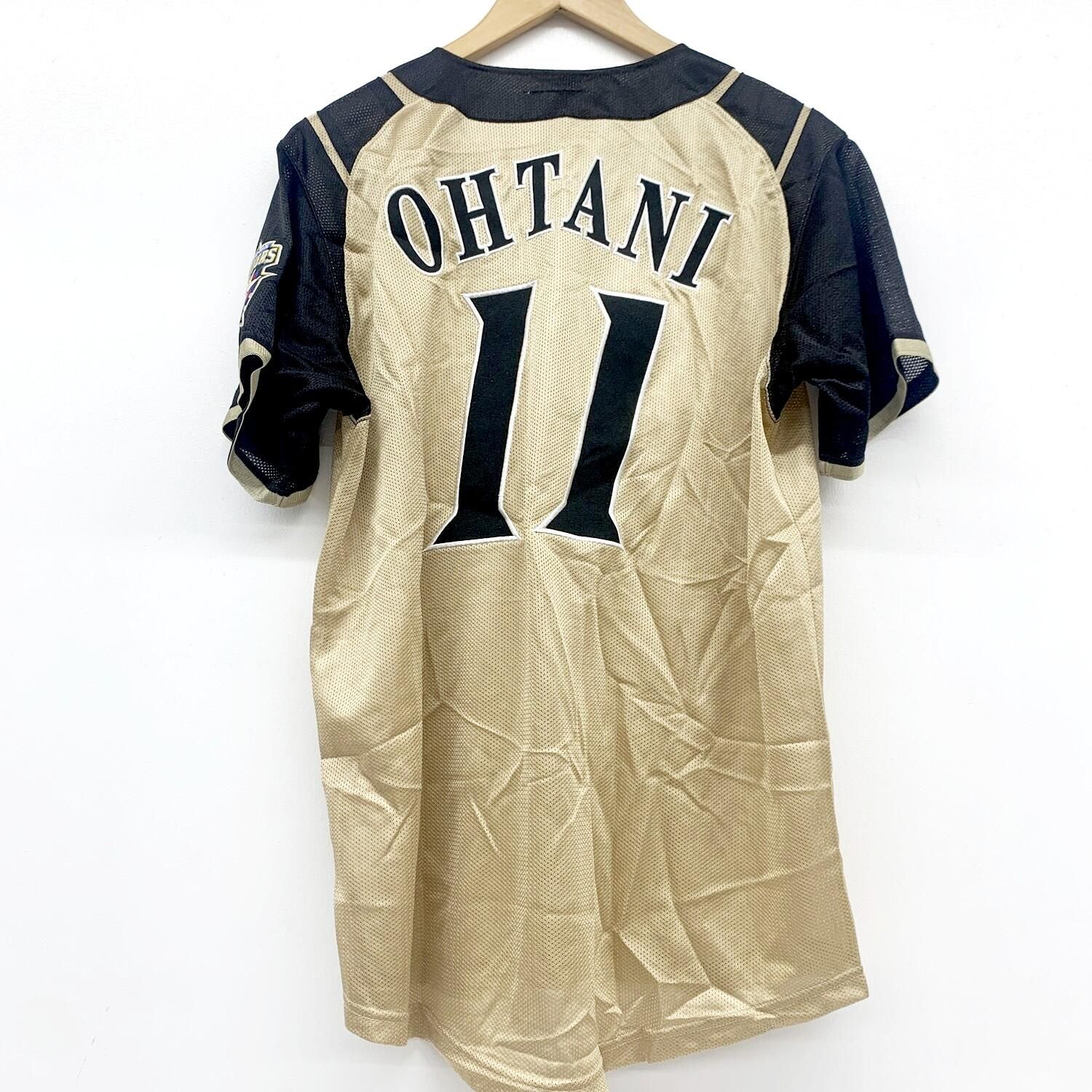 [Kakogawa Logistics] Used Otani Shohei Hokkaido Nippon-Ham Fighters Harvest Gold Visitor Replica Uniform No. 11 M Size [3]. [432]